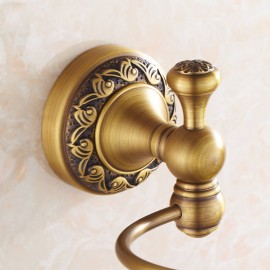 Antique Brass Bathroom Hairdryer Holder Wall Mounted Hair Dryer Hanger